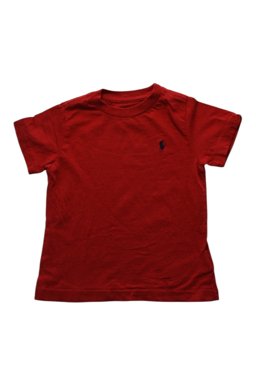 A Red Short Sleeve T Shirts from Polo Ralph Lauren in size 2T for boy. (Front View)
