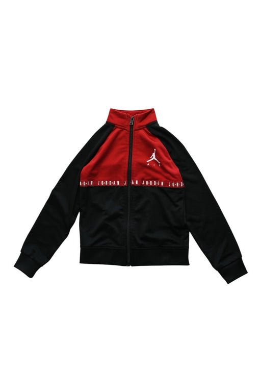 A Black Lightweight Jackets from Air Jordan in size 4T for boy. (Front View)