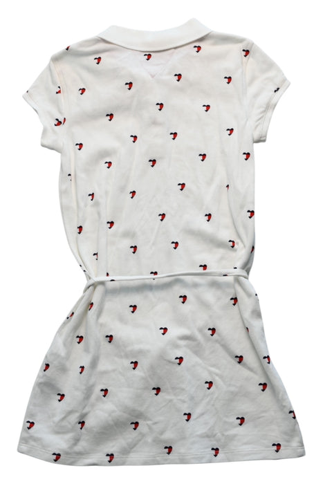 A White Short Sleeve Dresses from Tommy Hilfiger in size 7Y for girl. (Back View)