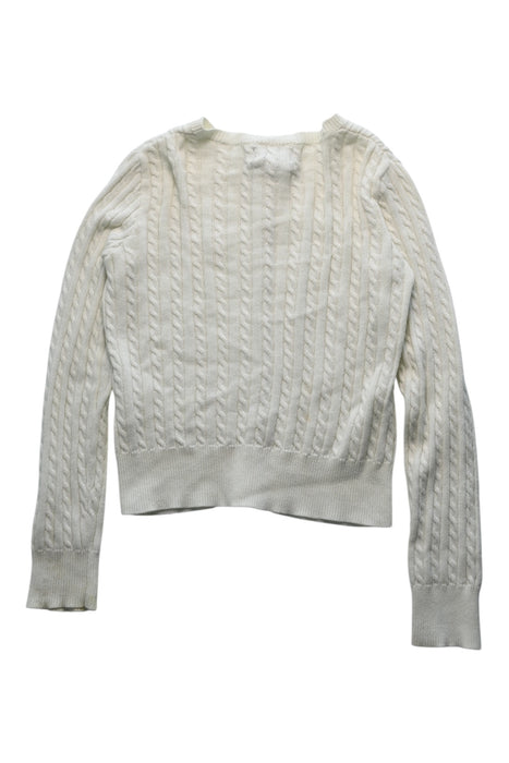 A White Cardigans from Polo Ralph Lauren in size 7Y for girl. (Back View)