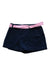 A Navy Shorts from Polo Ralph Lauren in size 7Y for girl. (Front View)