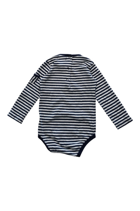 A Navy Long Sleeve Bodysuits from Ralph Lauren in size 6-12M for girl. (Back View)