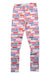 A Multicolour Leggings from Tommy Hilfiger in size 10Y for girl. (Front View)