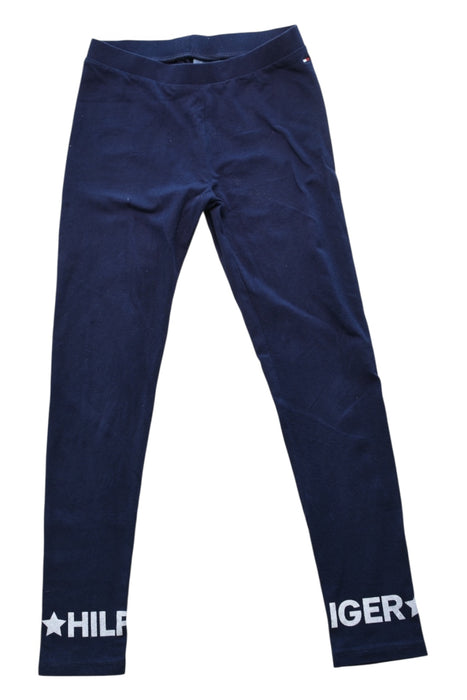 A Navy Leggings from Tommy Hilfiger in size 10Y for girl. (Front View)