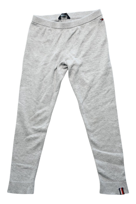 A Grey Leggings from Tommy Hilfiger in size 7Y for girl. (Front View)