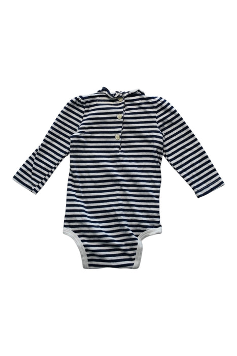 A Navy Long Sleeve Bodysuits from Ralph Lauren in size 6-12M for girl. (Back View)