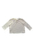 A White Long Sleeve Tops from Micro in size 12-18M for neutral. (Back View)