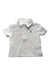 A White Short Sleeve Polos from Ralph Lauren in size 0-3M for boy. (Front View)