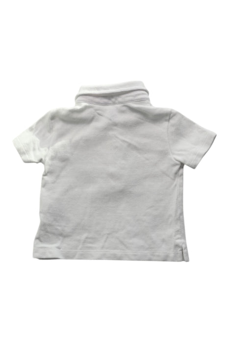A White Short Sleeve Polos from Ralph Lauren in size 0-3M for boy. (Back View)