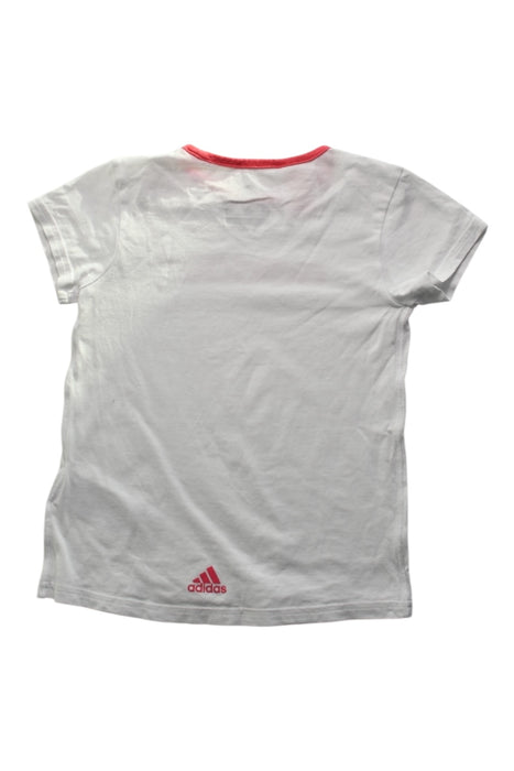 A White Short Sleeve T Shirts from Adidas in size 3T for girl. (Back View)