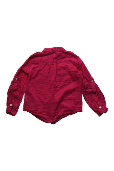 A Red Long Sleeve Shirts from Polo Ralph Lauren in size 2T for girl. (Back View)