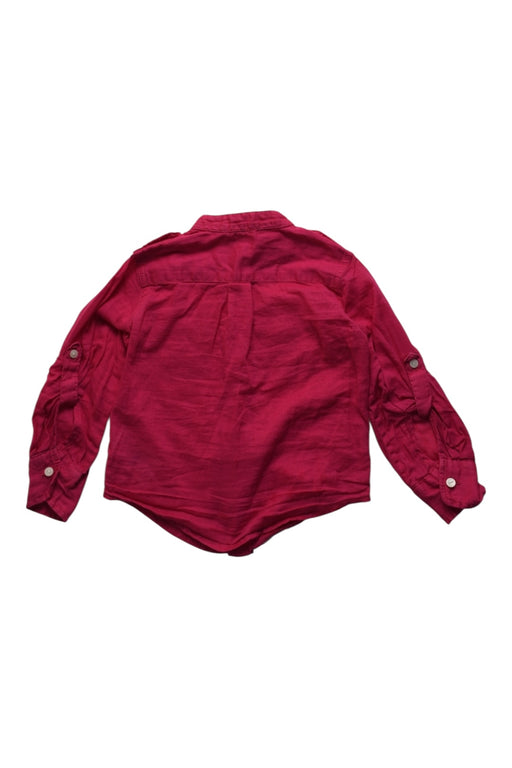 A Red Long Sleeve Shirts from Polo Ralph Lauren in size 2T for girl. (Back View)