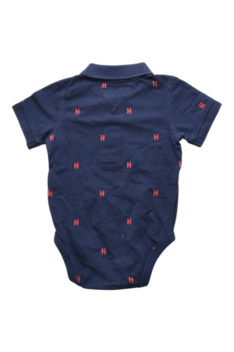A Navy Short Sleeve Bodysuits from Tommy Hilfiger in size 6-12M for boy. (Back View)