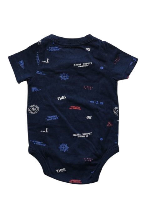 A Navy Short Sleeve Bodysuits from Tommy Hilfiger in size 3-6M for boy. (Back View)