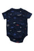 A Navy Short Sleeve Bodysuits from Tommy Hilfiger in size 3-6M for boy. (Back View)