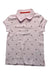 A Pink Short Sleeve Polos from Tommy Hilfiger in size 10Y for girl. (Front View)