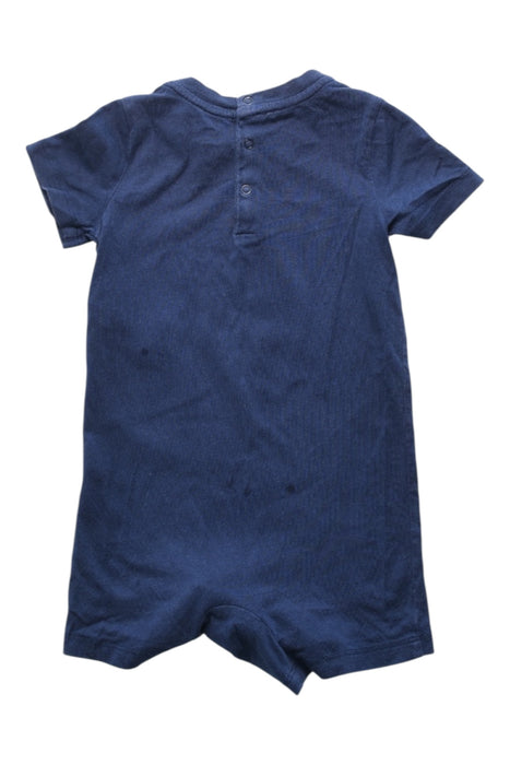 A Navy Short Sleeve Rompers from Ralph Lauren in size 6-12M for boy. (Back View)