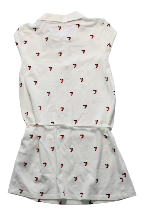 A White Short Sleeve Dresses from Tommy Hilfiger in size 6T for girl. (Back View)