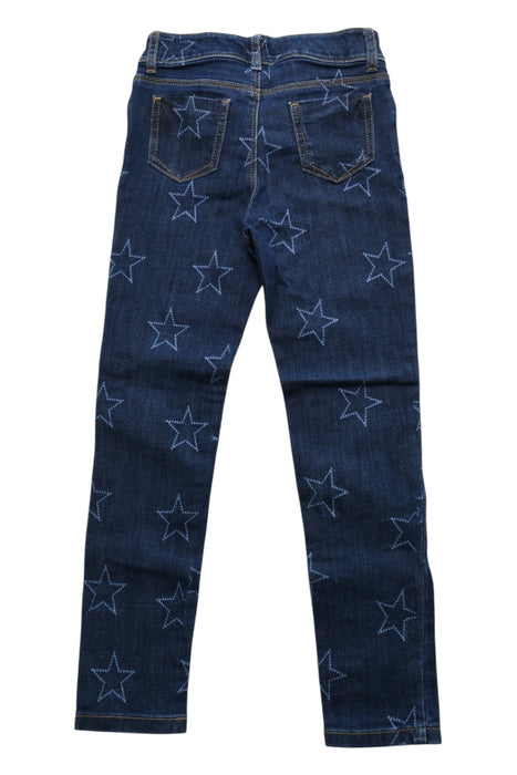 A Navy Jeans from Tommy Hilfiger in size 7Y for girl. (Back View)