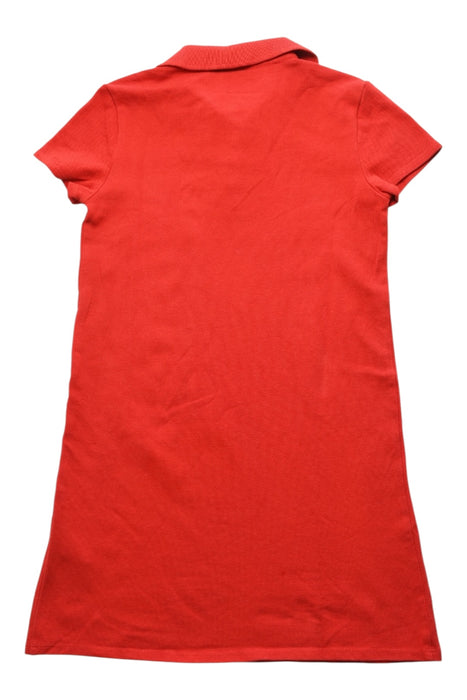 A Red Short Sleeve Dresses from Tommy Hilfiger in size 7Y for girl. (Back View)