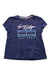 A Navy Short Sleeve T Shirts from Tommy Hilfiger in size 7Y for girl. (Front View)