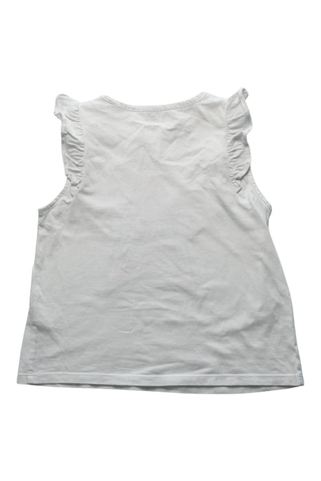 A White Sleeveless Tops from Tommy Hilfiger in size 10Y for girl. (Back View)