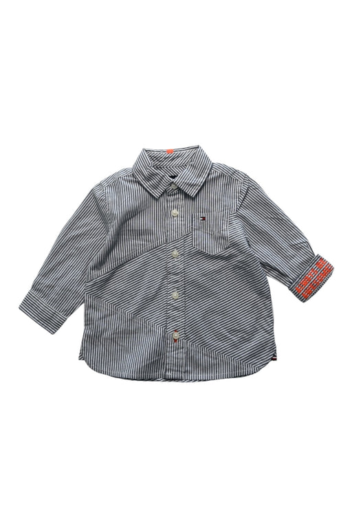 A Blue Long Sleeve Shirts from Tommy Hilfiger in size 6-12M for boy. (Back View)