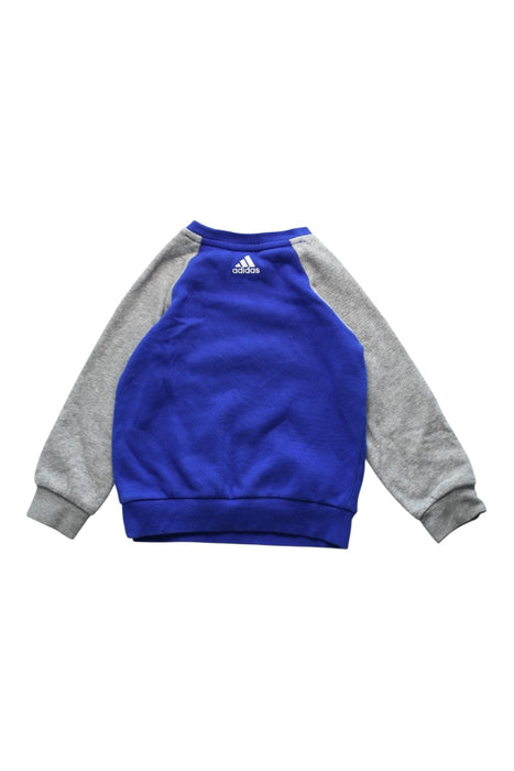 A Blue Crewneck Sweatshirts from Adidas in size 12-18M for boy. (Back View)
