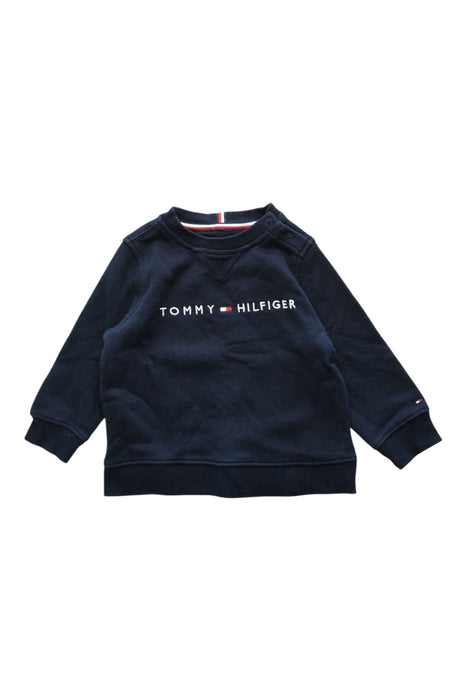 A Navy Crewneck Sweatshirts from Tommy Hilfiger in size 6-12M for boy. (Front View)