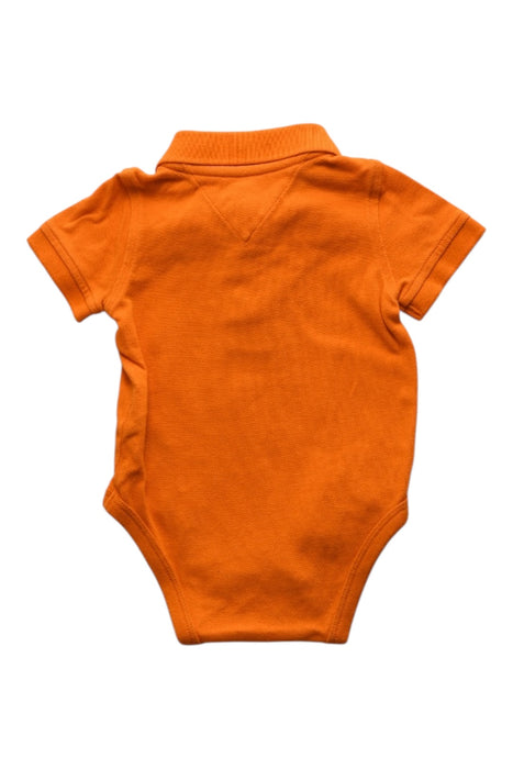 A Orange Short Sleeve Bodysuits from Tommy Hilfiger in size 6-12M for neutral. (Back View)