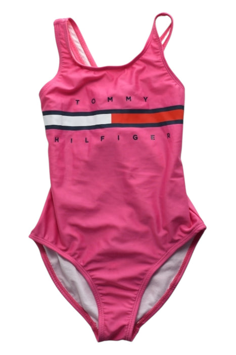 A Pink Swimsuits from Tommy Hilfiger in size 10Y for boy. (Front View)
