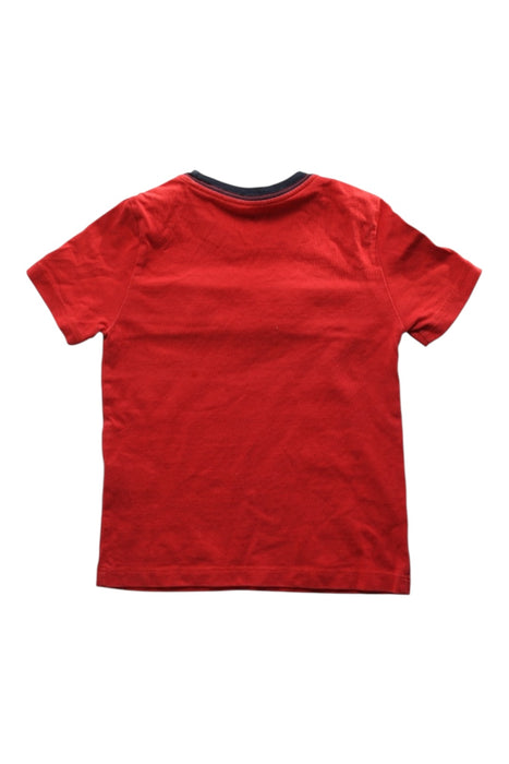 A Red Short Sleeve T Shirts from Tommy Hilfiger in size 3T for boy. (Back View)
