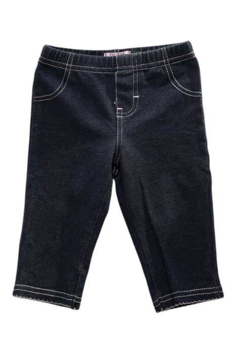 A Navy Jeggings from Guess in size 12-18M for girl. (Front View)