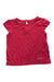 A Red Short Sleeve Tops from Tommy Hilfiger in size 3-6M for girl. (Front View)