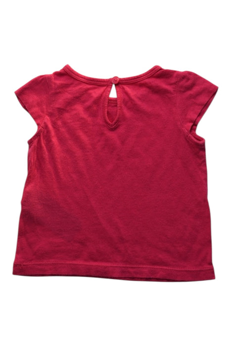A Red Short Sleeve Tops from Tommy Hilfiger in size 3-6M for girl. (Back View)