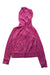 A Pink Hooded Sweatshirts from Juicy Couture in size 7Y for girl. (Front View)