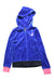 A Blue Zippered Sweatshirts from Juicy Couture in size 7Y for girl. (Front View)