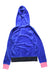 A Blue Zippered Sweatshirts from Juicy Couture in size 7Y for girl. (Back View)
