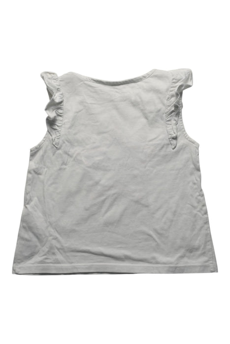 A White Sleeveless Tops from Tommy Hilfiger in size 3T for girl. (Back View)