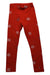 A Red Leggings from Tommy Hilfiger in size 3T for girl. (Front View)