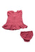 A Pink Dress Sets from Ralph Lauren in size 3-6M for girl. (Back View)