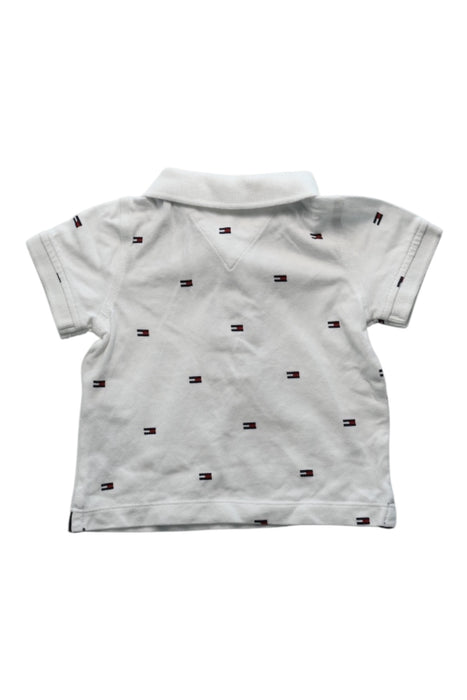 A White Short Sleeve Polos from Tommy Hilfiger in size 3-6M for boy. (Back View)