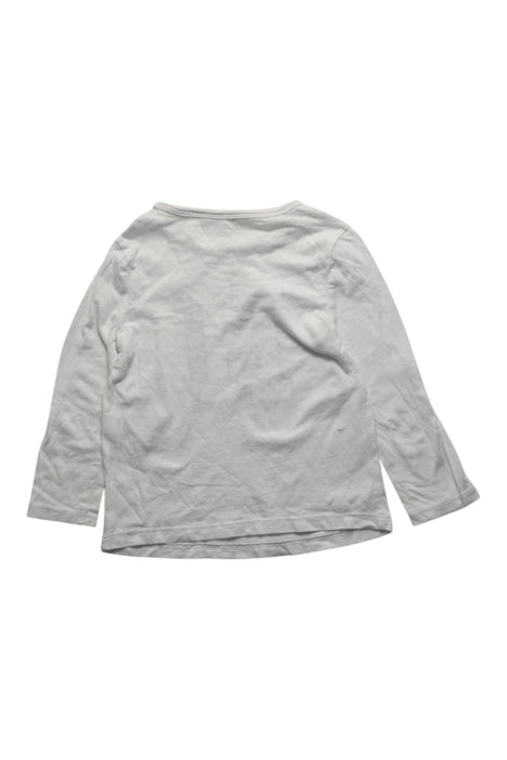A White Long Sleeve T Shirts from Tommy Hilfiger in size 3T for girl. (Back View)