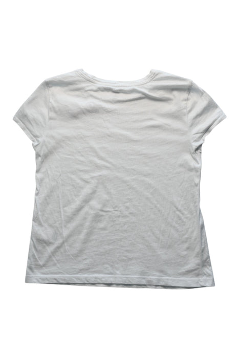 A White Short Sleeve T Shirts from Tommy Hilfiger in size 10Y for girl. (Back View)