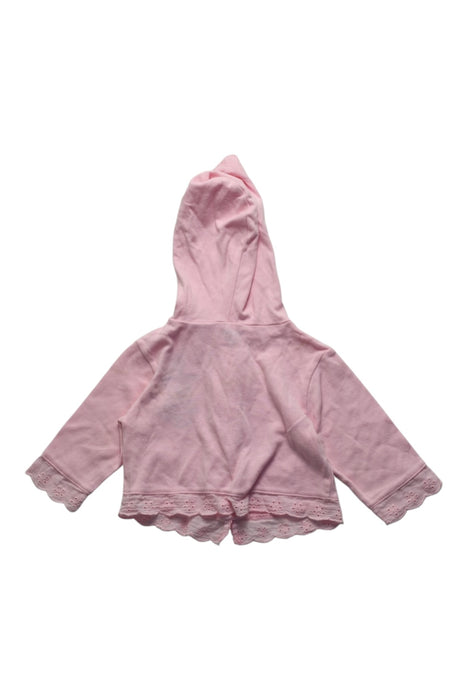 A Pink Buttoned Sweatshirts from Guess in size 3-6M for girl. (Back View)