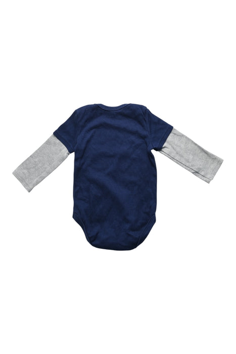 A Blue Long Sleeve Bodysuits from Tommy Hilfiger in size 3-6M for boy. (Back View)