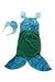 A Blue Halloween Costumes from Retykle in size 4T for girl. (Back View)
