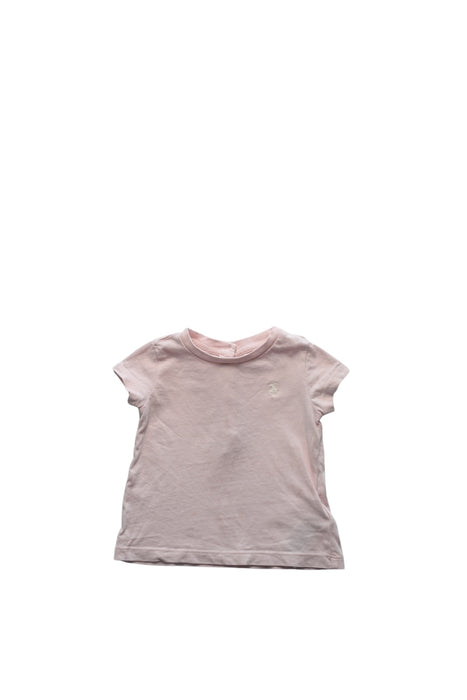 A Pink Short Sleeve T Shirts from Ralph Lauren in size 3-6M for girl. (Front View)