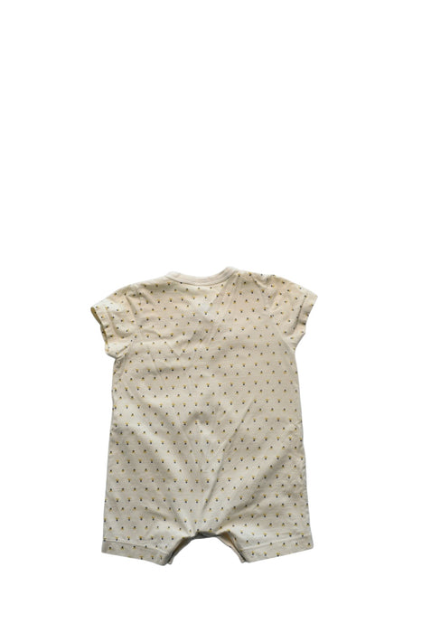 A White Short Sleeve Rompers from Petit Bateau in size 0-3M for neutral. (Back View)