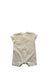A White Short Sleeve Rompers from Petit Bateau in size 0-3M for neutral. (Back View)